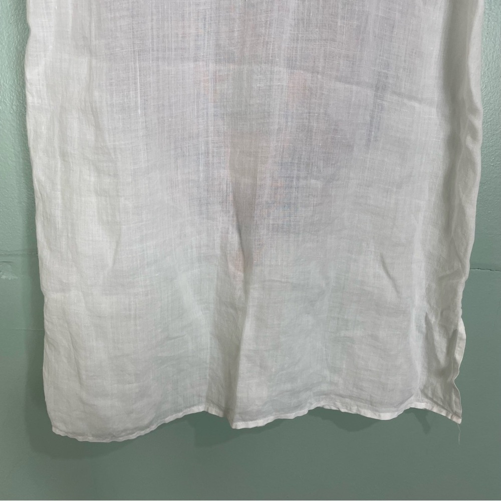 Johnny Was Workshop Shankara White Tank V Neck Embroider Size XS - Picture 10 of 11